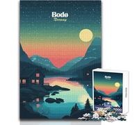 Rompecabezas de 1000 Piezas para Adultos, Bodo, Noruega, Paisaje, Disfrute de un Ocio Tranquilo, relajación, Ajuste Estable, Corte preciso, tamaño del Juguete: 38x26cm