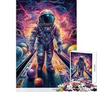 Rompecabezas de 1000 Piezas para Adultos Bolos astronautas Planetas Juguetes antiestrés Regalos para Mujeres y Hombres Juego Imposible difícil y desafiante tamaño 38x52cm