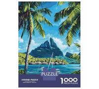 Rompecabezas De 1000 Piezas para Adultos Bora Bora Tropical Paradise Rompecabezas para Adultos Juego Práctico Decoración del Hogar Difícil Y Desafiante 70x50cm/1000pcs