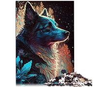 Rompecabezas de 1000 piezas para Adultos Border Collie Imaginario de Cartón reciclado Juguetes de Juego Duros 10,27x14,96 Pulgadas