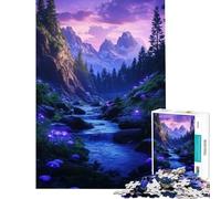 Rompecabezas de 1000 Piezas para Adultos Bosque Encantado Arroyo Juguete Juego Intelectual Juegos educativos Divertidos y con Humor Regalos de Amigo Invisible (tamaño 50x75cm)