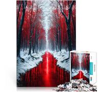 Rompecabezas de 1000 Piezas para Adultos “Bosque ensangrentado” Hecho de Papel，para Mayores de 14 años Juegos Educativos Juego de Decoración del Hogar. Regalos interesantes para Reducir el estrés。