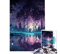 Rompecabezas de 1000 Piezas para Adultos Bosque Fantástico Ayuda a ejercitar el Cerebro Actividades Familiares Juegos educativos Apto para Mayores de 14 años (38x26cm)