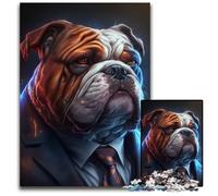 Rompecabezas de 1000 Piezas para Adultos, Boss Bulldog, Regalo para Hombres y Mujeres, para Uso Diario y Ocasiones Especiales, 26x38cm/10,23x14,96 Pulgadas.