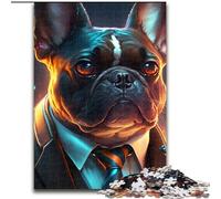Rompecabezas de 1000 Piezas para Adultos, Boss Bulldog, Rompecabezas difíciles, Ideal para Familiares y Amigos, un desafío para el Cerebro (tamaño 26x38cm)