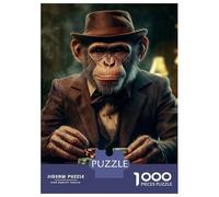 Rompecabezas De 1000 Piezas para Adultos Boss Money Playing Poker Rompecabezas para Adultos Juegos Relajantes Que Mejoran La Memoria Interacción Entre Padres E Hijos 70x50cm/1000pcs