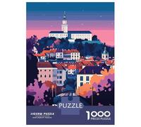 Rompecabezas De 1000 Piezas para Adultos Bratislava Cityscape Rompecabezas Juego De Ingenio Ensamblaje De Patrones Regalos De Cumpleaños Y Únicos 52x38cm/1000pcs