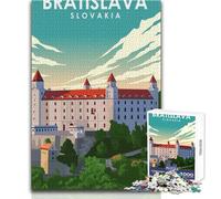 Rompecabezas de 1000 Piezas para Adultos, Bratislava, Eslovaquia, Juego desafiante de Viaje, Juguetes, patrón de ensamblaje, Regalo de cumpleaños, tamaño 38x52cm