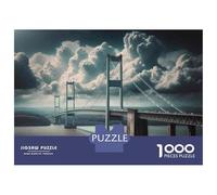 Rompecabezas De 1000 Piezas para Adultos Bridge to Nowhere Surreal Landscape Rompecabezas para Adultos Juguetes Antiestrés Corte De Precisión Actividades Divertidas En Casa 38x26cm/1000pcs
