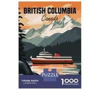 Rompecabezas De 1000 Piezas para Adultos British Columbia Rompecabezas para Adultos Juegos Divertidos Una Obra De Arte Oferta como Regalos para Toda La Familia 52x38cm/1000pcs