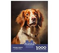 Rompecabezas De 1000 Piezas para Adultos Brittany Spaniel Rompecabezas para Adultos Juguete Decoración De Pared Difícil Difícil Y Desafío 70x50cm/1000pcs