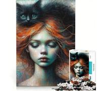 Rompecabezas de 1000 Piezas para Adultos Brujas y Seres fantásticos Juego Educativo para Relajarse intelectualmente un Gran Regalo para los Amantes de los Juegos 50x75cm