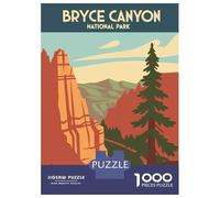 Rompecabezas De 1000 Piezas para Adultos Bryce Canyon National Park Illustration Rompecabezas Juegos Relajantes Mejora La Memoria Oferta como Regalo para Toda La Familia 38x26cm/1000pcs