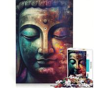 Rompecabezas de 1000 Piezas para Adultos Buda Zen Juguete Educativo Ideal para la interacción Entre Padres e Hijos cumpleaños y Navidad 50x75cm
