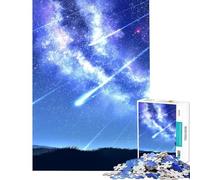 Rompecabezas de 1000 Piezas para Adultos Buenas Noches Galaxia Rompecabezas para Adultos Juguete Decoración de Pared Carrera de Velocidad Manual cumpleaños y Navidad (38x26cm)
