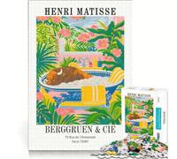 Rompecabezas de 1000 Piezas para Adultos Búfalo en la bañera de Henri Matisse Juego de ingenio decoración para el hogar cumpleaños y Navidad 38x52cm