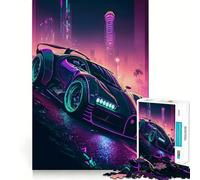 Rompecabezas de 1000 Piezas para Adultos Bugatti La Voiture Noire Fine Joint Divertido Juego Mental Regalo Acogedor para Jugar Regalo de Ocio navideño (50x75cm)