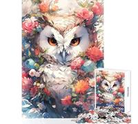 Rompecabezas de 1000 Piezas para Adultos búho Sabio decoración del hogar Juguetes Regalos de cumpleaños Juego práctico Adecuado para decoración de Escritorio tamaño 38x52cm