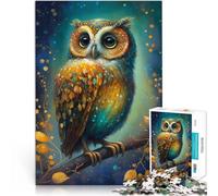 Rompecabezas de 1000 Piezas para Adultos Búho Tan Lindo como Puede ser Juego de ingenio Cada Pieza es única: un desafiante y Divertido Juego Familiar 38x26cm