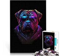 Rompecabezas de 1000 Piezas para Adultos Bullmastiff Juego Familiar para aliviar el estrés: desafío difícil Buen Regalo 38x26cm
