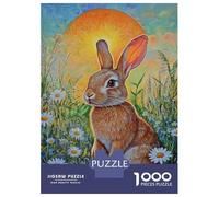 Rompecabezas De 1000 Piezas para Adultos Bunny in Bloom-5 Rompecabezas para Adultos Juegos Divertidos Pero Divertidos Y Humorísticos Desafiantes De Completar 38x26cm/1000pcs