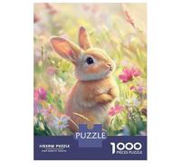 Rompecabezas De 1000 Piezas para Adultos Bunny in Blossoms-6 Rompecabezas para Adultos Juego Práctico Decoración del Hogar Regalos De Cumpleaños Y Únicos 70x50cm/1000pcs