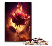 Rompecabezas de 1000 Piezas para Adultos Burning Rose6: un Juego desafiante, una Obra de Arte, Apto para Adolescentes de 14 años en adelante, 1000 Piezas