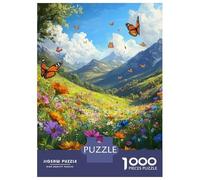 Rompecabezas De 1000 Piezas para Adultos Butterflies in Bloom Rompecabezas Práctico Juego Decoración del Hogar Cumpleaños Y Navidad 70x50cm/1000pcs