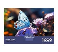 Rompecabezas De 1000 Piezas para Adultos Butterfly on Purple Flower-2 Rompecabezas para Adultos Juguete Decoración De Pared Difícil Difícil Y Desafío 38x26cm/1000pcs
