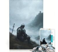 Rompecabezas de 1000 Piezas para Adultos Caballero bajo la Lluvia, Juegos relajantes, decoración para el hogar, Toda la Familia 38x26cm