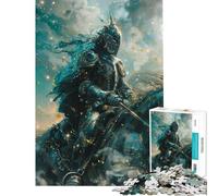 Rompecabezas de 1000 Piezas para Adultos Caballero Paladín Místico Juguetes adictivos para Cultivar la Paciencia Juego Educativo Actividades Familiares Obra de Arte Regalo Ideal (Tamaño 38x52cm)
