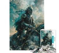 Rompecabezas de 1000 Piezas para Adultos Caballero Paladín Místico Juguetes Educativos Juegos Relajantes Un Gran Desafío Excelentes Regalos y Juguetes (Tamaño 38x26cm)