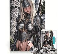 Rompecabezas de 1000 Piezas para Adultos, Caballero Rubio de Anime, Juguetes para armar, Actividades Divertidas en casa, Toda la Familia 38x52cm
