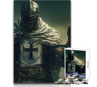 Rompecabezas de 1000 Piezas para Adultos, Caballero templario, paladín, Juego Educativo Familiar, Regalos para Mujeres, Regalo de Amigo Secreto, tamaño 38x52cm