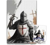 Rompecabezas de 1000 Piezas para Adultos, Caballero templario Vintage, Juego Educativo, Carrera de Velocidad Manual, Regalo para cumpleaños, tamaño 38x26cm