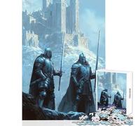 Rompecabezas de 1000 Piezas para Adultos: Caballeros de la Fortaleza Helada Juguetes antiestrés Regalos de Amigo Secreto Juegos educativos Cada Pieza es única Tamaño: 38x26cm