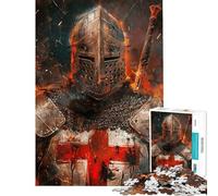 Rompecabezas de 1000 Piezas para Adultos Caballeros de la Sagrada Orden Rompecabezas para Adultos Regalo de cumpleaños Desafío Educativo Diversión Familiar y Noche de Juegos 38x26cm