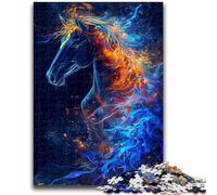 Rompecabezas de 1000 Piezas para Adultos, Caballos con relámpagos, 1000 Piezas, Juegos educativos Familiares, decoración del hogar, Regalo (50x75cm)
