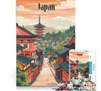 Rompecabezas de 1000 Piezas para Adultos Calles atemporales de Japón Juego de ingenio Actividades Divertidas para Hacer en casa colección de Artistas Bellas Artes 38x26cm