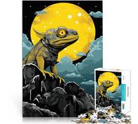 Rompecabezas de 1000 Piezas para Adultos Camaleón en una Roca Reducción del estrés Interesante Juego Educativo para cumpleaños y Navidad. 52x38cm