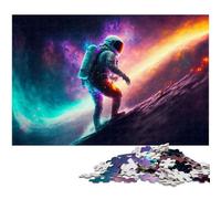 Rompecabezas de 1000 Piezas para Adultos Caminando Entre Estrellas Ideal para Regalar para aliviar el estrés un desafío difícil (tamaño 38 x 26 cm)