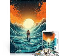 Rompecabezas de 1000 Piezas para Adultos Caminante Hiker para Hombre Desafiante Difícil Cada Pieza es única: un desafiante y Divertido Juego Familiar 75x50cm