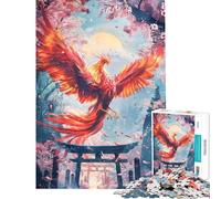 Rompecabezas de 1000 Piezas para Adultos Camino de Torii de fénix Juego práctico para Adultos Corte de precisión diversión en casa (tamaño 50x75cm)
