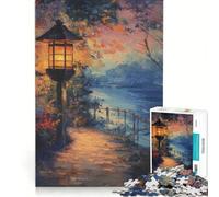 Rompecabezas de 1000 Piezas para Adultos Camino Luminoso Junto al Agua Juego Educativo Que fomenta el análisis y la lógica Un desafío único 38x52cm