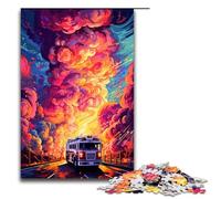 Rompecabezas de 1000 Piezas para Adultos Camiones de Bomberos rodeados de Salpicaduras Decoración de Pared de Rompecabezas Gruesa Adecuado para decoración de Escritorio 75 x 50 cm
