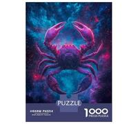 Rompecabezas De 1000 Piezas para Adultos Cancer Zodiac Sign Rompecabezas Juguetes Antiestrés Decoración del Hogar Difícil Y Desafiante 70x50cm/1000pcs