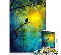 Rompecabezas de 1000 Piezas para Adultos Canción del Bosque Místico Juego Familiar Decoración para el Hogar Juguete Decoración de Pared Cumpleaños y Navidad (38x52cm)