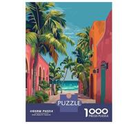 Rompecabezas De 1000 Piezas para Adultos Cancun Mexico Travel Rompecabezas para Adultos Juego De Ingenio Desafío Educativo Difícil 70x50cm/1000pcs
