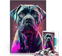Rompecabezas de 1000 Piezas para Adultos Cane Corso Colorido Competición de Velocidad de Manos Juguetes de decoración del hogar 75x50cm