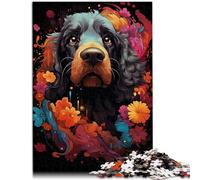 Rompecabezas de 1000 piezas para adultos, caniche, mariposa, decoración del hogar, rompecabezas de 19.7 x 29.5 pulgadas, regalos secretos de Papá Noel